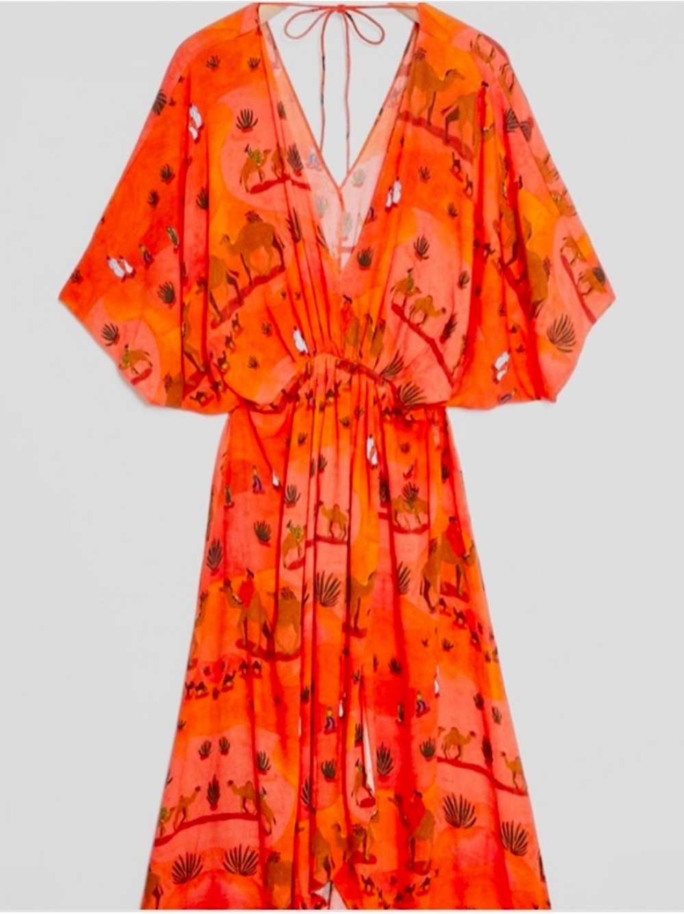 Isabelle Feliu Anthropologie Karakum Caftan Size XS **Rare** Sahara, Camels